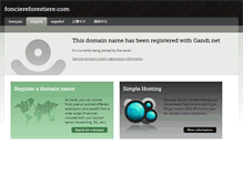 Tablet Screenshot of fonciereforestiere.com